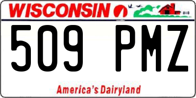 WI license plate 509PMZ