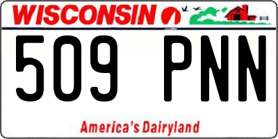 WI license plate 509PNN
