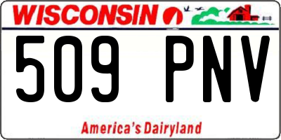 WI license plate 509PNV
