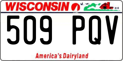 WI license plate 509PQV