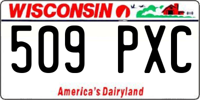 WI license plate 509PXC