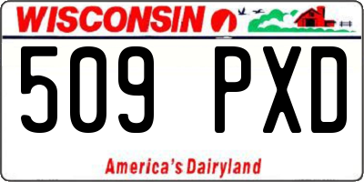 WI license plate 509PXD