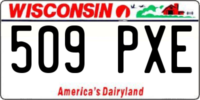 WI license plate 509PXE