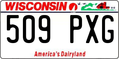 WI license plate 509PXG