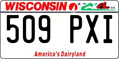 WI license plate 509PXI