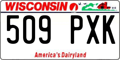 WI license plate 509PXK