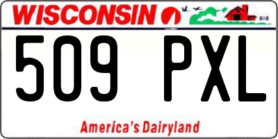WI license plate 509PXL