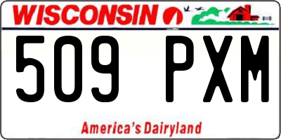 WI license plate 509PXM