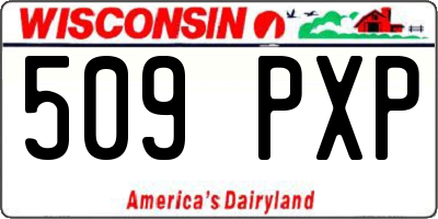 WI license plate 509PXP