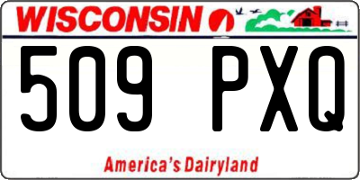 WI license plate 509PXQ