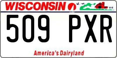 WI license plate 509PXR