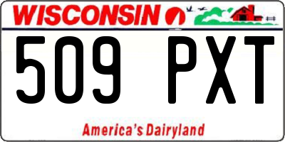 WI license plate 509PXT