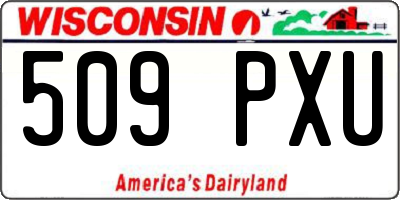 WI license plate 509PXU