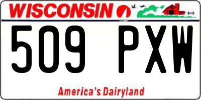 WI license plate 509PXW