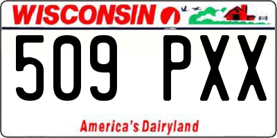 WI license plate 509PXX