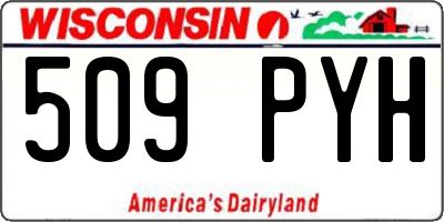 WI license plate 509PYH