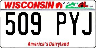 WI license plate 509PYJ