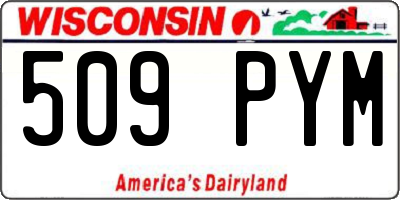 WI license plate 509PYM