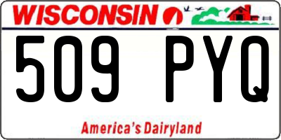 WI license plate 509PYQ