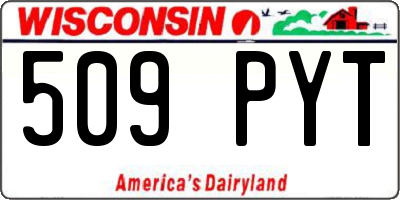 WI license plate 509PYT