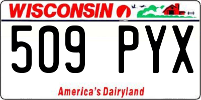 WI license plate 509PYX