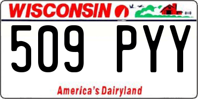 WI license plate 509PYY