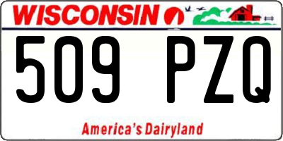WI license plate 509PZQ