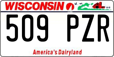 WI license plate 509PZR