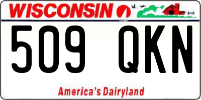 WI license plate 509QKN