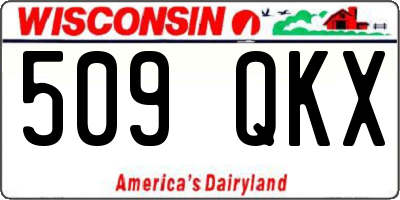 WI license plate 509QKX
