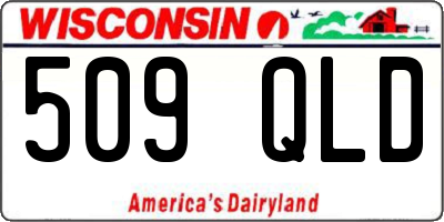 WI license plate 509QLD