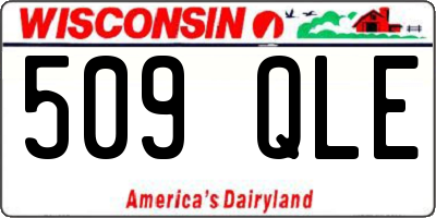 WI license plate 509QLE