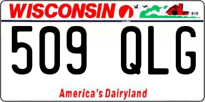 WI license plate 509QLG