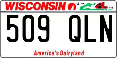 WI license plate 509QLN