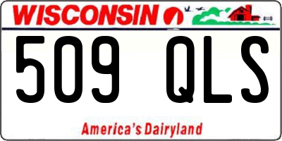WI license plate 509QLS