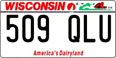 WI license plate 509QLU