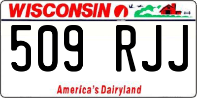 WI license plate 509RJJ