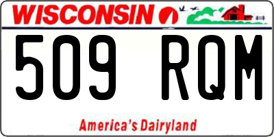 WI license plate 509RQM