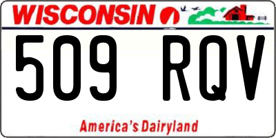 WI license plate 509RQV