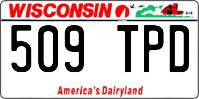 WI license plate 509TPD