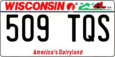 WI license plate 509TQS
