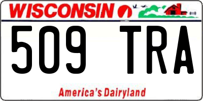WI license plate 509TRA