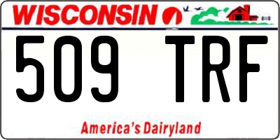 WI license plate 509TRF