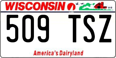WI license plate 509TSZ