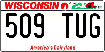 WI license plate 509TUG
