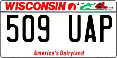 WI license plate 509UAP