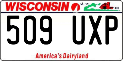 WI license plate 509UXP