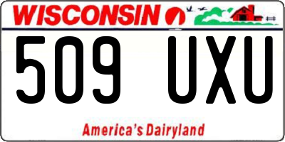 WI license plate 509UXU