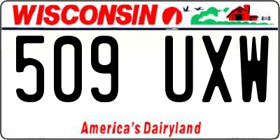 WI license plate 509UXW