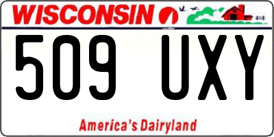 WI license plate 509UXY